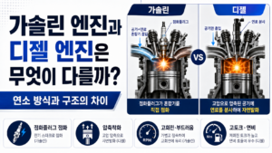 가솔린 엔진과 디젤 엔진은 무엇이 다를까 연소 방식과 구조의 차이