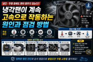 자동차 냉각팬이 계속 고속으로 작동하는 원인과 릴레이·센서 점검 방법 썸네일