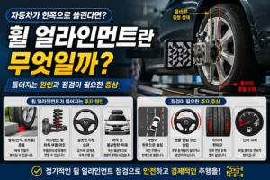 자동차 휠 얼라인먼트란 무엇일까 틀어지는 원인과 점검이 필요한 증상